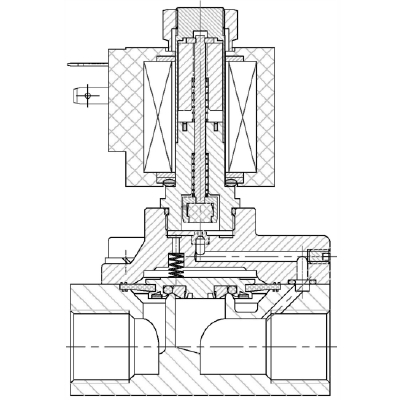 Клапан нормально открытый YCH12-15 