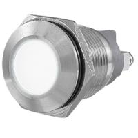 ARG2-V-19FS-W-W220 (C45D-V-19FS) - Лампа светодиодная 19 мм металлическая антивандальная 