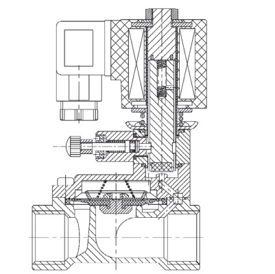 Клапан соленоидный (электромагнитный) YCXF-25 