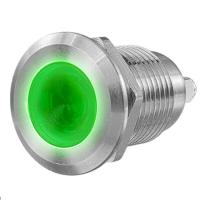 ARG2-V-12FS-W-G220 (C45D-V-12FS) - Лампа светодиодная 12 мм металлическая антивандальная 