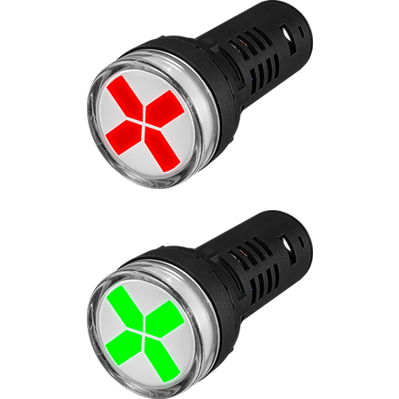 ARG2-22FPD2-W-R/G (AD16-22W/G) - Лампа светодиодная 22 мм индикаторная 