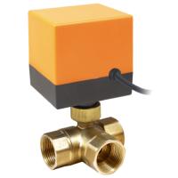 Кран шаровой трехходовой неполнопроходной с электроприводом AR500E-3 