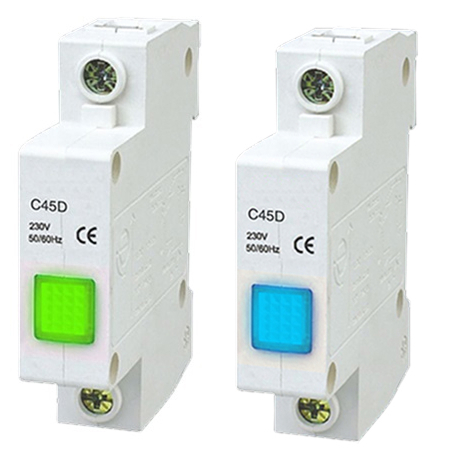 C45D - Индикаторная неоновая лампа на DIN-рейку 