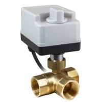 Кран шаровой трехходовой неполнопроходной с электроприводом AR570-3