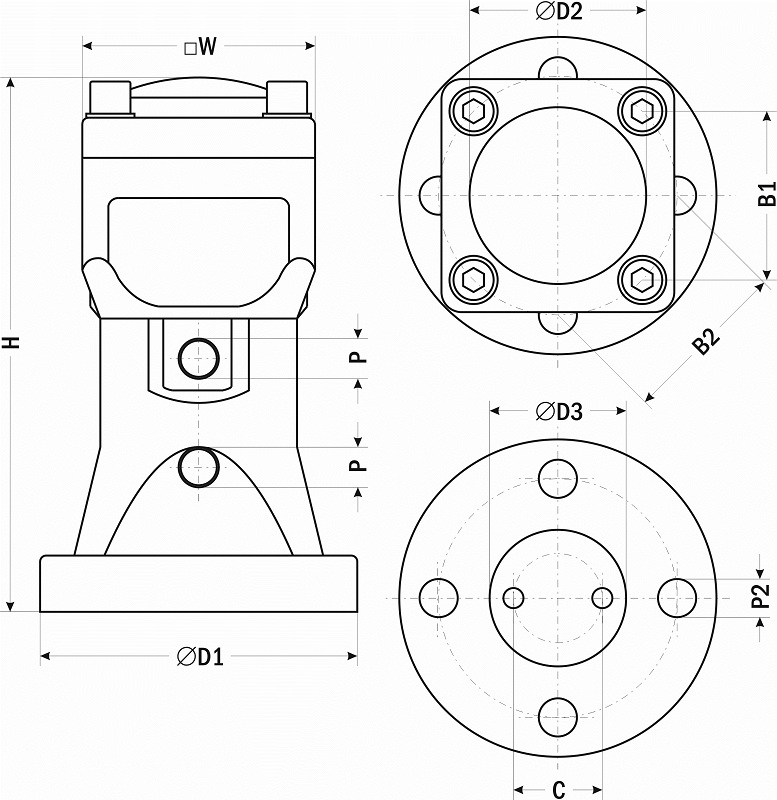 Габаритные размеры ПВП