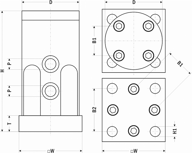 Габаритные размеры ПВП2-2030-32, ПВП2-2030-48 Габаритные размеры ПВП2-2030-32, ПВП2-2030-48