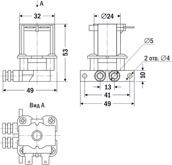 YCWS10-10-FC - Электромагнитный клапан на пищевые жидкости 
