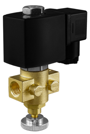 AR-1ZH11 - Клапан соленоидный нормально закрытый прямого действия с поршнем для управления потоком рабочей среды в трубопроводе 