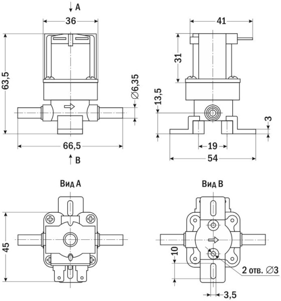 YCWS10-03 - Электромагнитный клапан на пищевые жидкости 