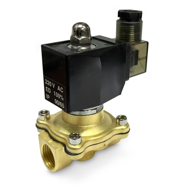 МК-1Л15НЗ-24N - Электромагнитный клапан НЗ автоматич лат. 24В NBR муфтовый G1/2" PN10 