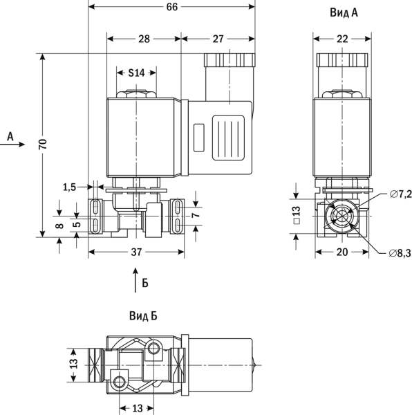 YCWS21 - Электромагнитный клапан на пищевые жидкости 