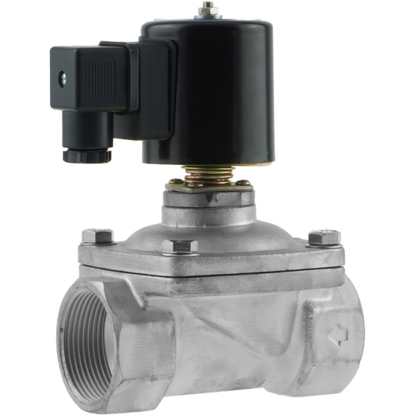 2W12-40 GSV - Клапан электромагнитный, нормально открытый, нержавеющая сталь, ДУ 40мм 