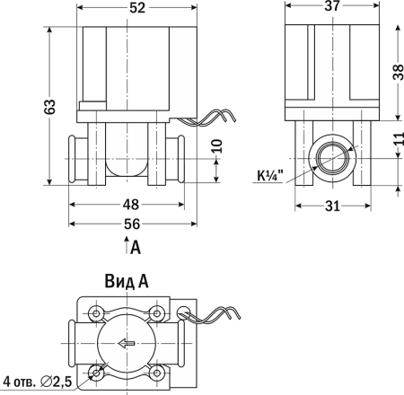 YCWS10-02S - Электромагнитный клапан на пищевые жидкости 