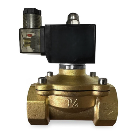 МК-1Л32НЗ-012V - Электромагнитный клапан НЗ автоматический латунь 12В VITON муфтовый G1 1/4" PN10 