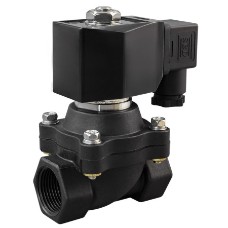 2W51-25 - Клапан соленоидный нормально закрытый прямого действия с диафрагмой, пластик ДУ 25мм 