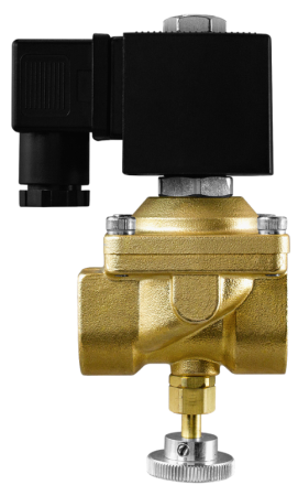 AR-2ZH21-15 - Клапан соленоидный нормально закрытый прямого действия с поршнем для управления потоком рабочей среды в трубопроводе 