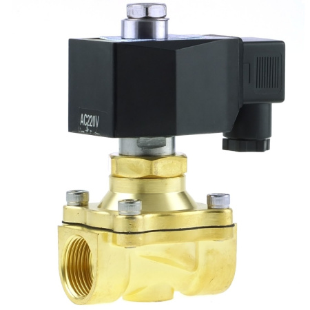 2W12-20 GBV - Клапан электромагнитный, нормально открытый, латунь, ДУ 20мм 