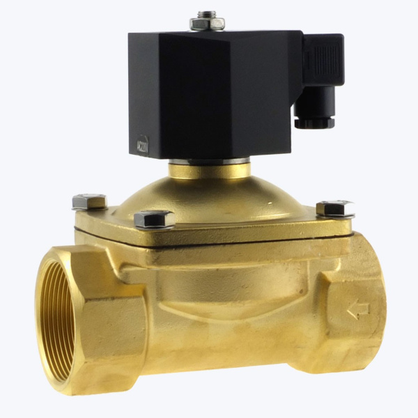 2W21-32 GBV - Клапан электромагнитный, нормально закрытый, латунь, ДУ 32мм 