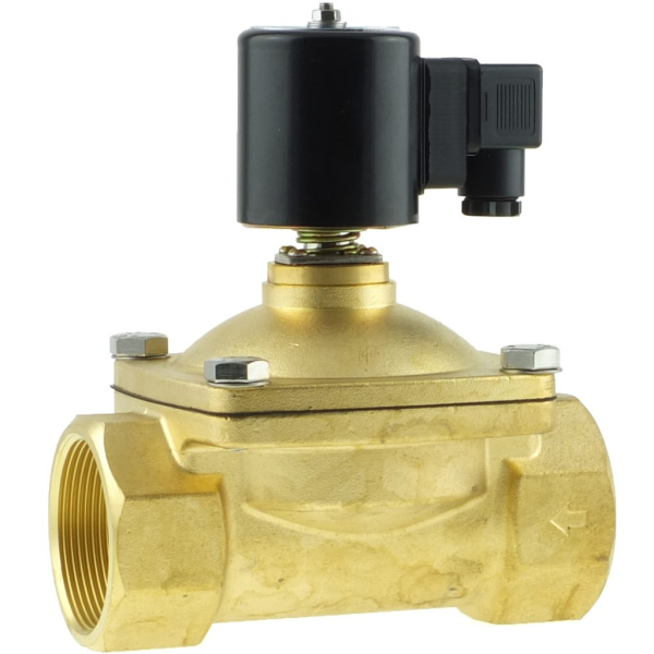 2W12-50 GBV - Клапан электромагнитный, нормально открытый, латунь, ДУ 50мм 