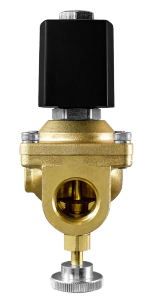 AR-2ZH21-15 - Клапан соленоидный нормально закрытый прямого действия с поршнем для управления потоком рабочей среды в трубопроводе 